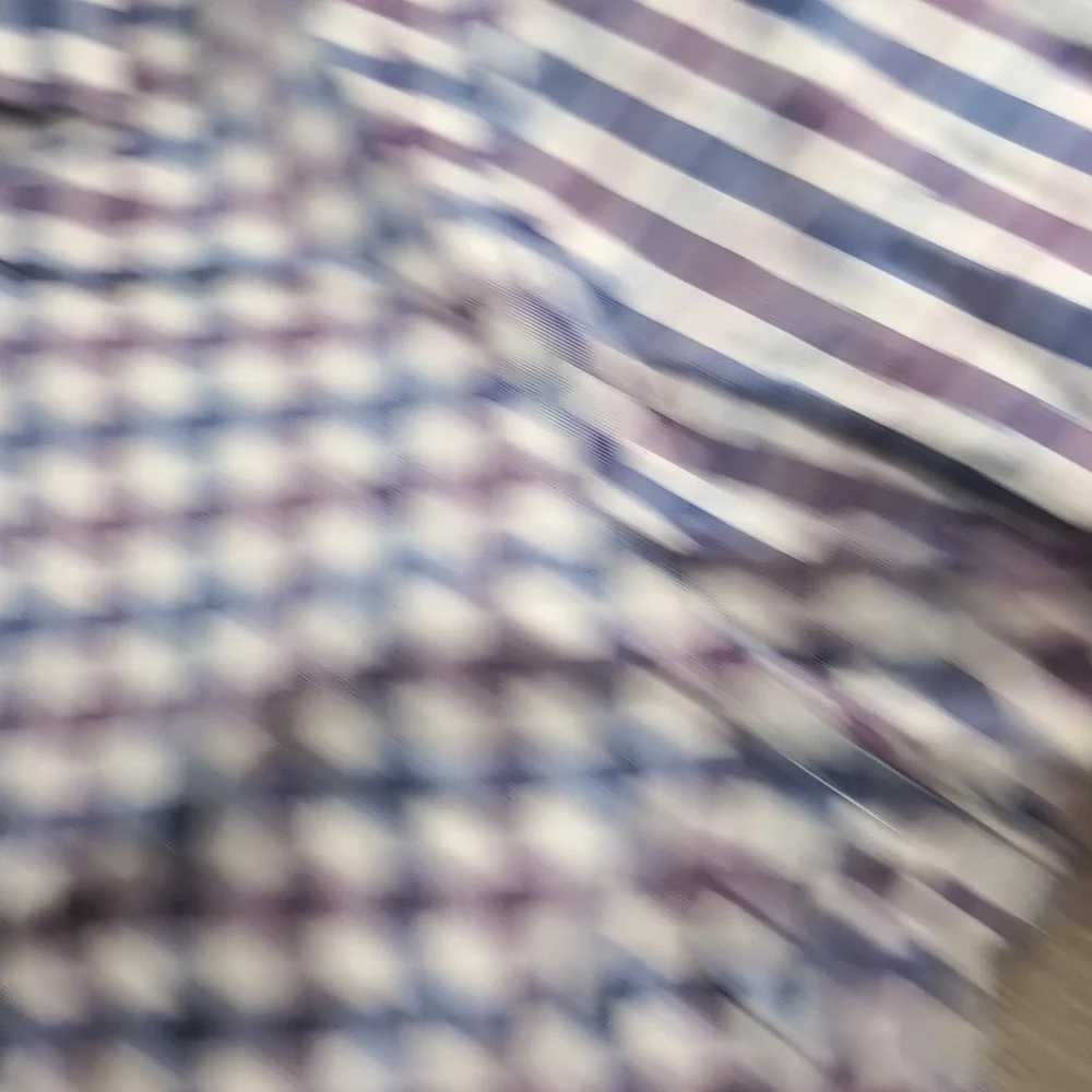 Banana Republic Mens Button Up Shirt Blue Purple Non Iron Standard Large